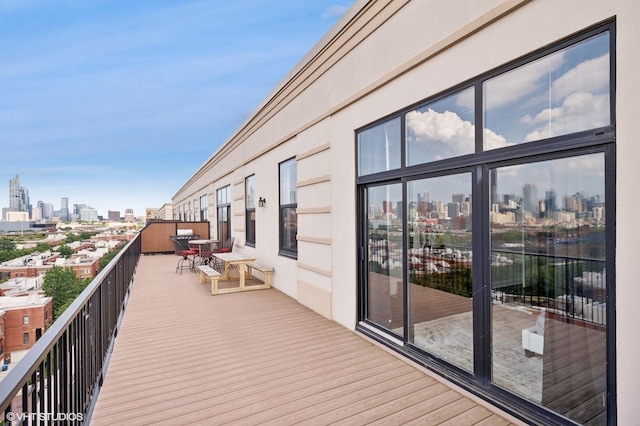 1524 S Sangamon St Unit 802, Chicago, IL 60608 - deck with a view of skyline