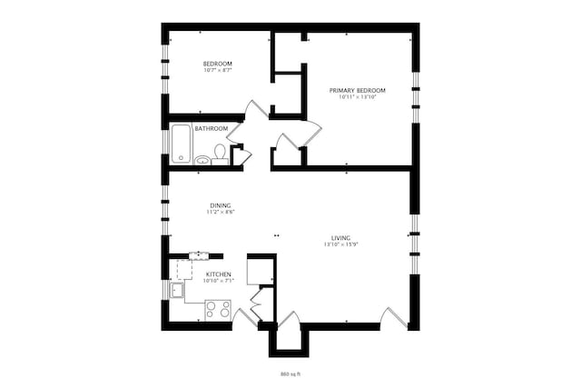 1555 Monroe Ave Unit 2, River Forest, IL 60305 - view of room layout