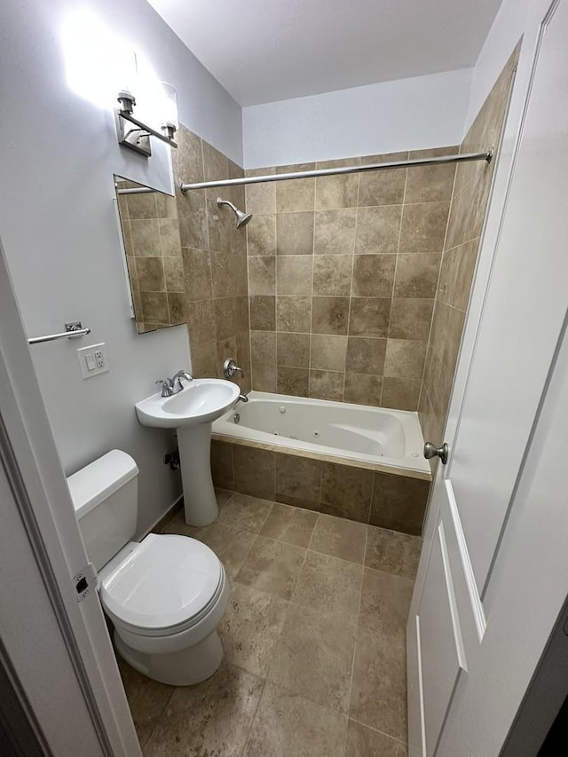 3707 W Altgeld St Unit 1, Chicago, IL 60647 - bathroom featuring toilet and a combined bath / shower with jetted tub