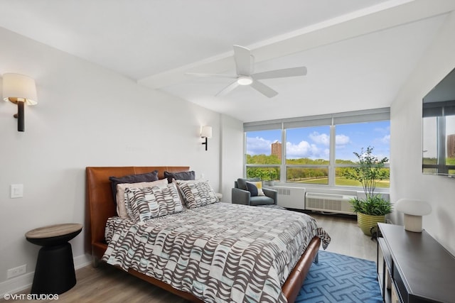 4800 S Chicago Beach Dr Unit 503N, Chicago, IL 60615 - bedroom featuring wood finished floors, multiple windows, and a ceiling fan