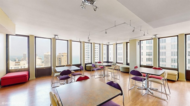 100 E Walton St Unit 14D, Chicago, IL 60611 - sunroom / solarium featuring rail lighting