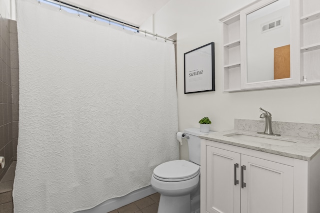 7349 Madison St Unit C, Forest Park, IL 60130 - full bath with vanity, tile patterned floors, and curtained shower
