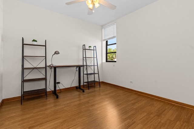 7349 Madison St Unit C, Forest Park, IL 60130 - unfurnished bedroom featuring wood finished floors and baseboards