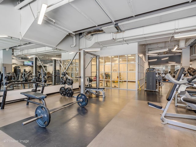 225 N Columbus Dr Unit 7207, Chicago, IL 60601 - view of gym
