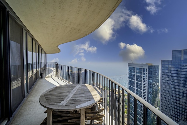 225 N Columbus Dr Unit 7207, Chicago, IL 60601 - balcony featuring a view of city
