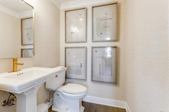25452 W Stockwell Dr, Plainfield, IL 60544 - half bath with toilet and wood finished floors
