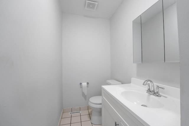 1166 W Cullerton St, Chicago, IL 60608 - half bathroom with vanity and tile patterned flooring