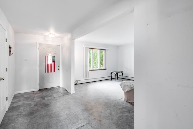 5113 W 79th Pl, Burbank, IL 60459 - entryway with carpet floors and baseboard heating