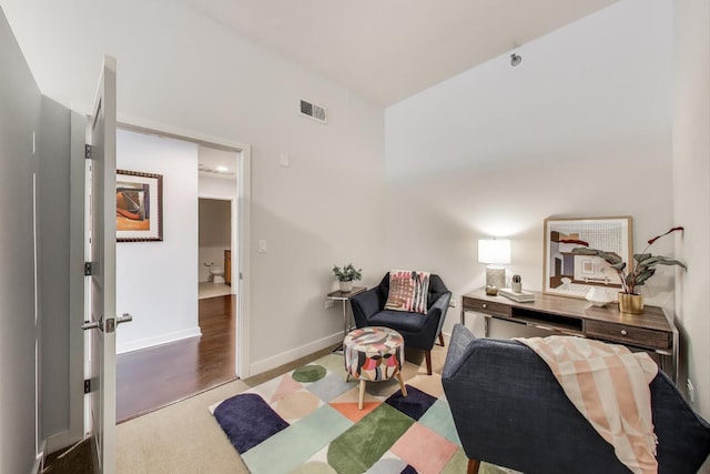 901 W Madison St Unit 609, Chicago, IL 60607 - living area with baseboards and carpet floors