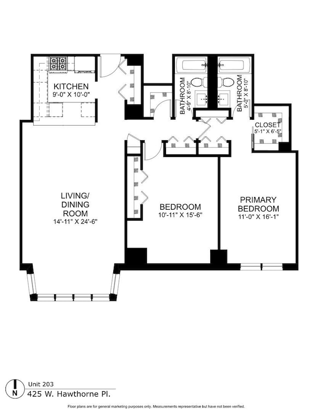 525 W Hawthorne Pl Unit 203, Chicago, IL 60657 - photo 11