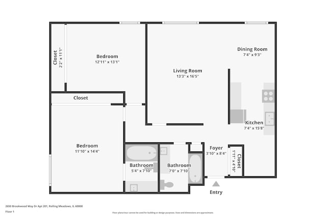 2650 Brookwood Way Dr Unit 201B, Rolling Meadows, IL 60008 - photo 31