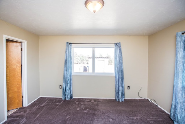 view of carpeted empty room