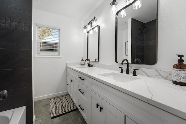 bathroom with vanity