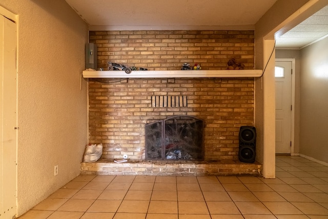 room details with a fireplace