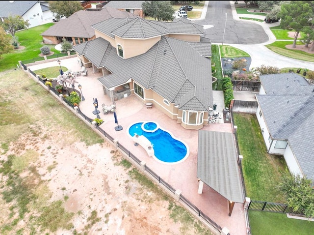 birds eye view of property