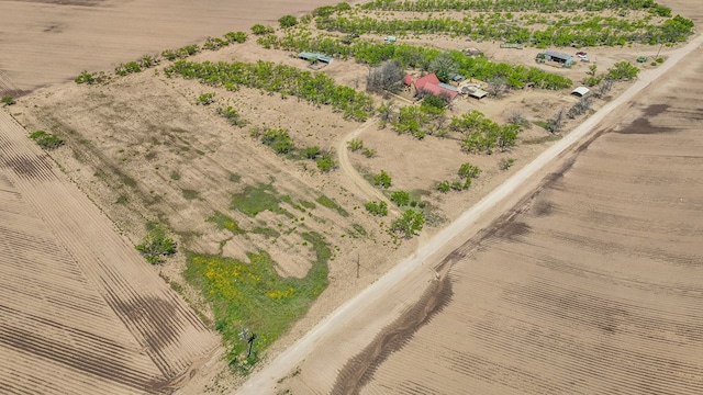 aerial view with a rural view