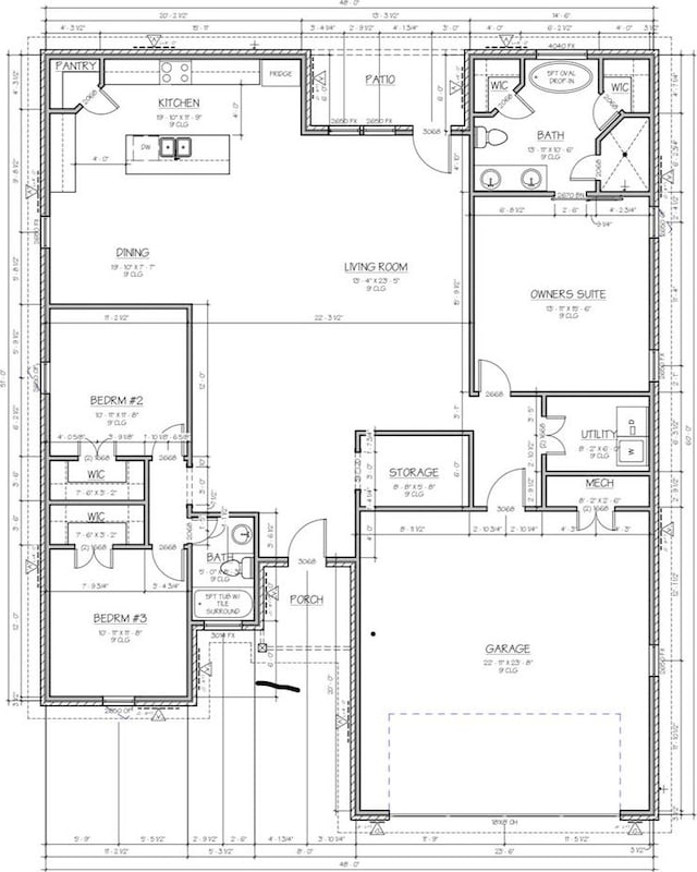 1708 E Main St, Brownfield, TX 79316 - home floor plan