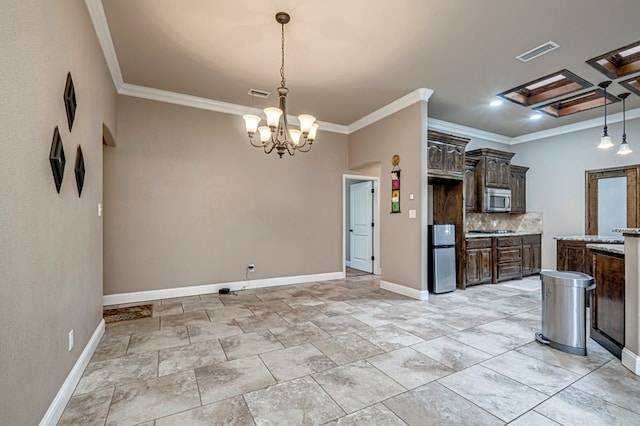 kitchen with a ceiling fan, light stone counters, a sink, decorative backsplash, and appliances with stainless steel finishes