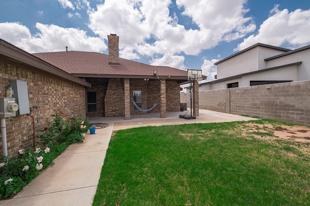 view of patio / terrace featuring a fenced backyard