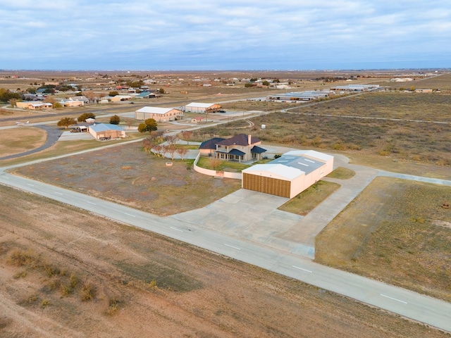 aerial view with a rural view