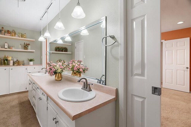 bathroom with vanity