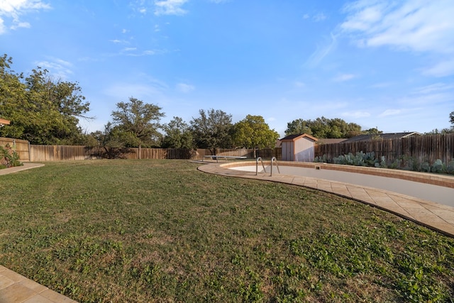 4 Glenwick Cv, Big Spring, TX 79720 - view of yard with a fenced backyard, a shed, and an outbuilding
