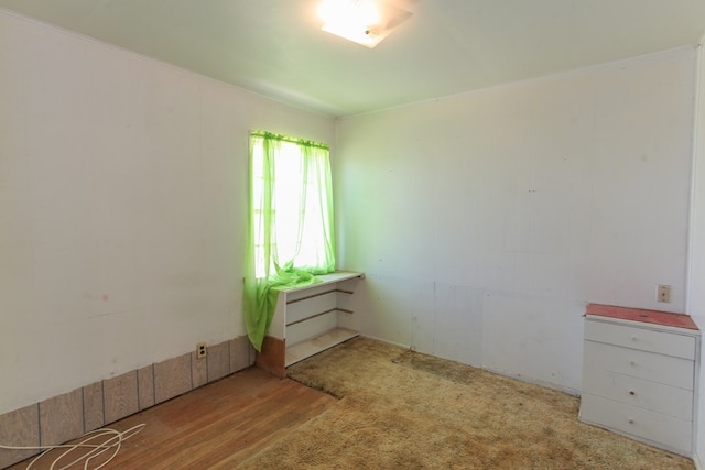 unfurnished room featuring light hardwood / wood-style floors