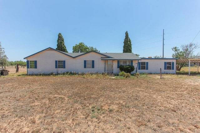 view of front of property