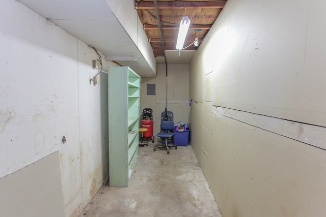 view of basement