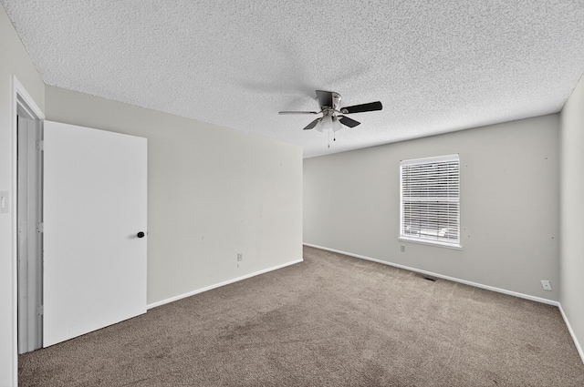 3208 Preston Dr, Midland, TX 79707 - carpeted spare room with ceiling fan and a textured ceiling