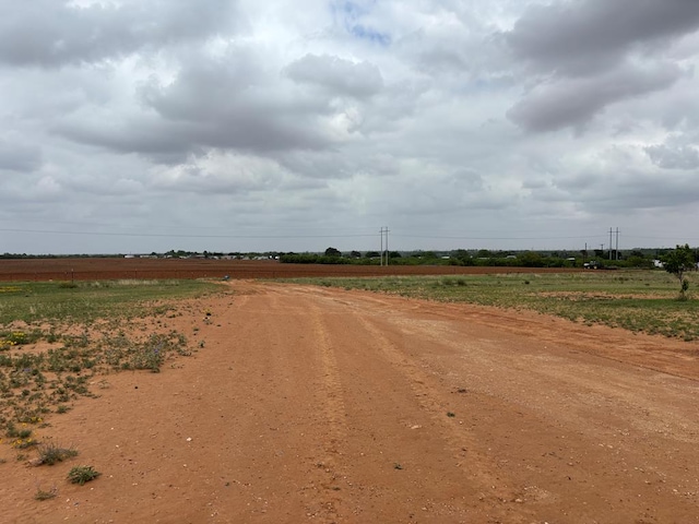 view of street featuring a rural view