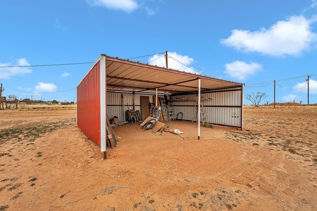 view of outdoor structure