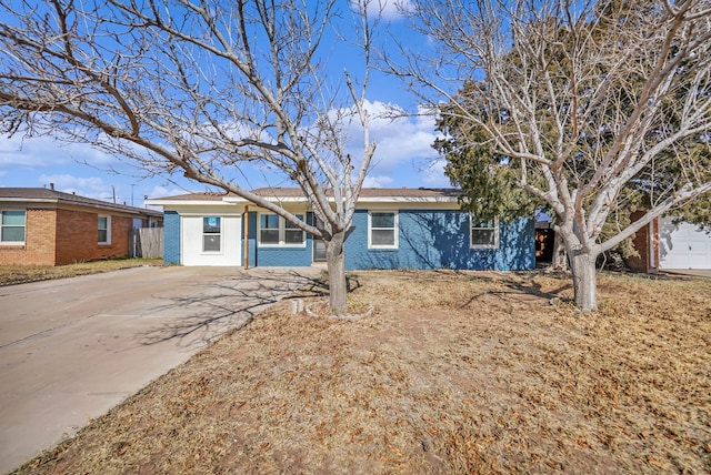 view of ranch-style house