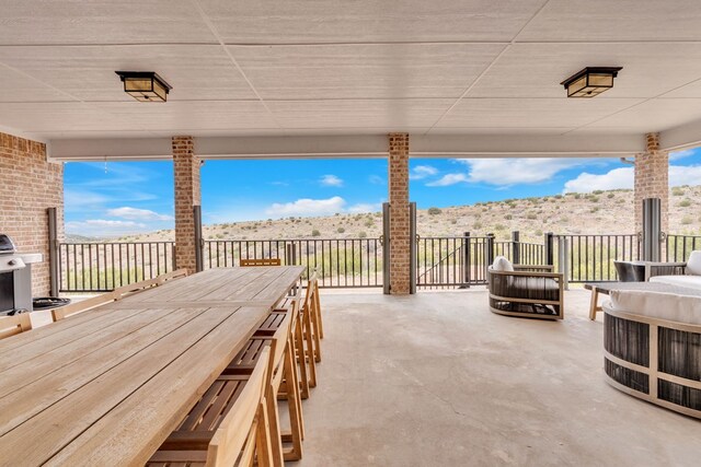 131 High Lonesome Dr, Alpine, TX 79830 - view of patio featuring grilling area