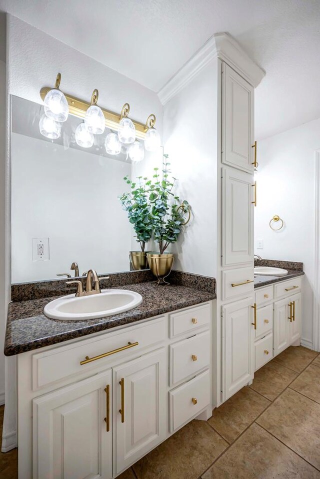 10104 E County Rd 103, Midland, TX 79706 - bathroom featuring vanity and tile patterned floors