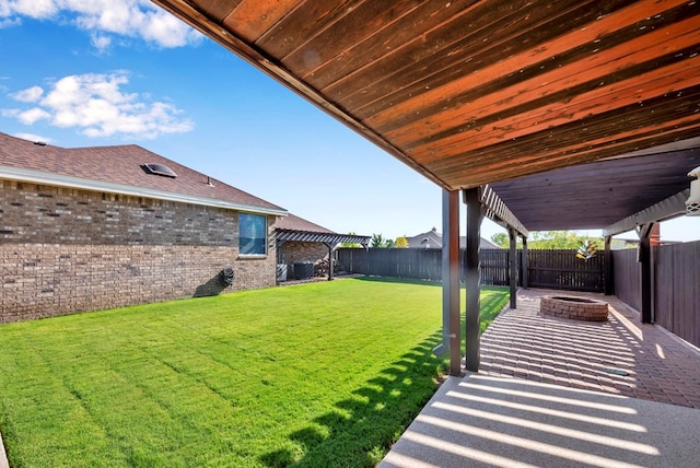 10104 E County Rd 103, Midland, TX 79706 - view of yard with a patio