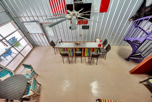 10104 E County Rd 103, Midland, TX 79706 - dining room featuring ceiling fan