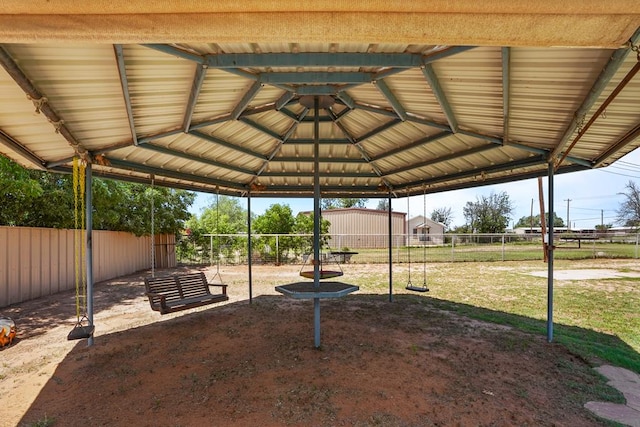 306 S Moss Lake Rd, Big Spring, TX 79720 - view of patio / terrace featuring a gazebo