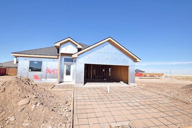 view of property under construction