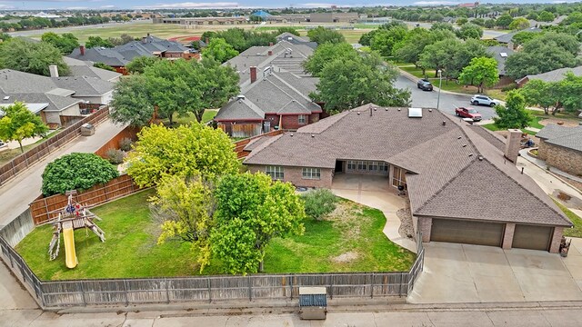 5810 Sterling Pl, Midland, TX 79707 - aerial perspective of suburban area