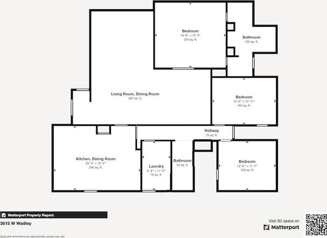 3615 W Wadley Ave, Midland, TX 79707 - view of home floor plan