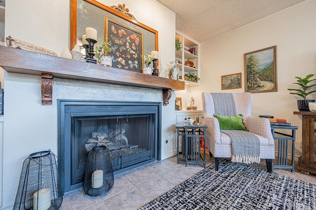 3615 W Wadley Ave, Midland, TX 79707 - detailed view of a textured ceiling and a fireplace