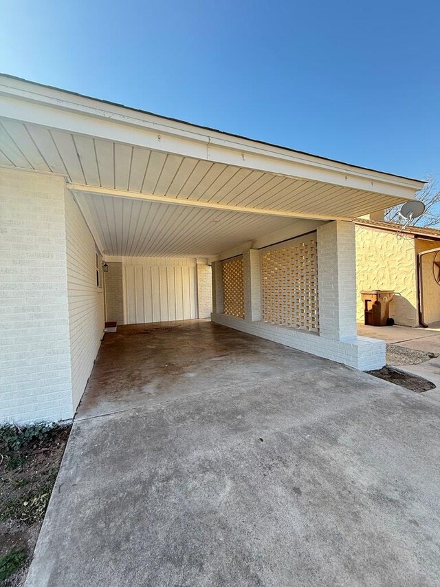 hall with hardwood / wood-style floors