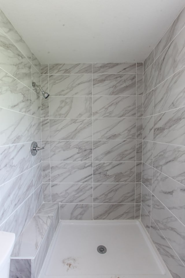 207 W Robinson Rd, Big Spring, TX 79720 - bathroom with a tile shower