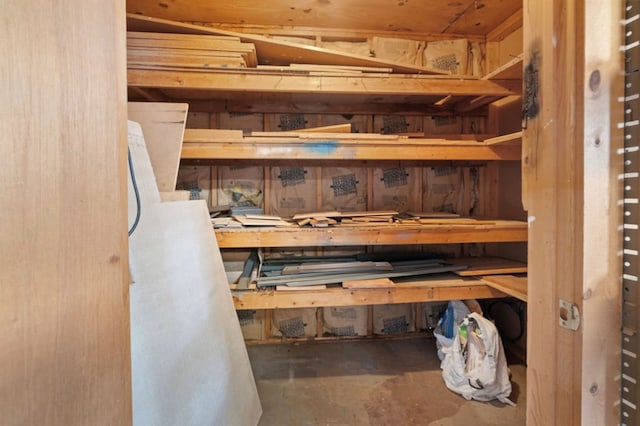 view of storage room