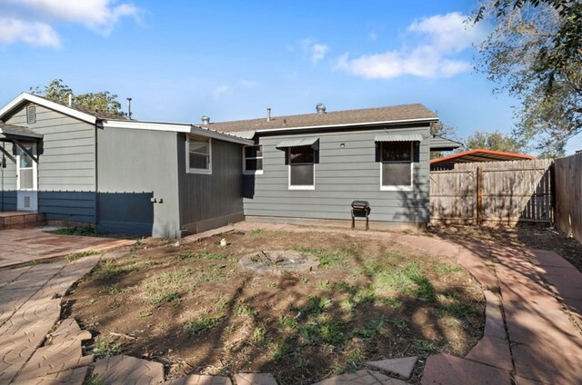 view of rear view of property