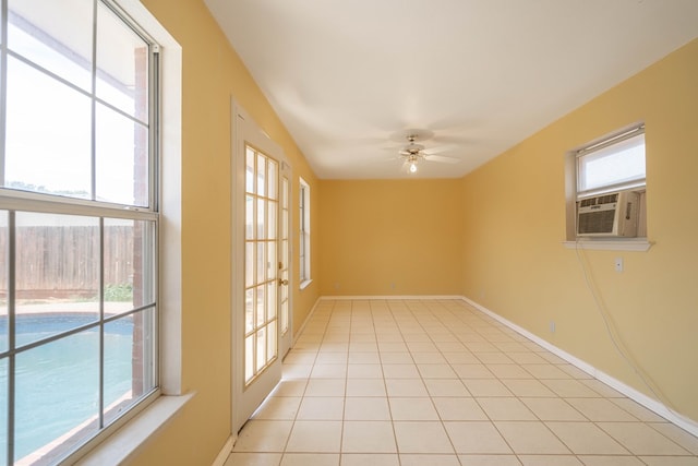 5500 Drexel, Midland, TX 79707 - unfurnished room featuring cooling unit, healthy amount of natural light, and ceiling fan