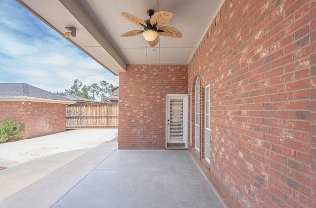 5500 Drexel, Midland, TX 79707 - view of patio featuring ceiling fan