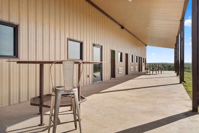 view of horse barn