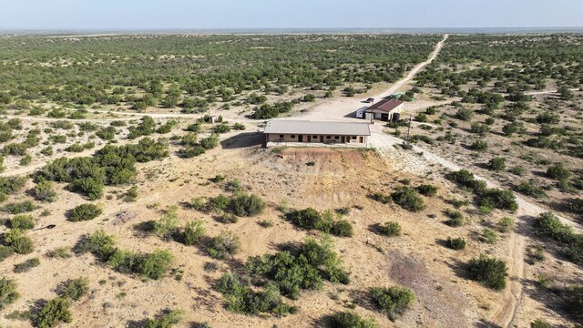 drone / aerial view with a rural view